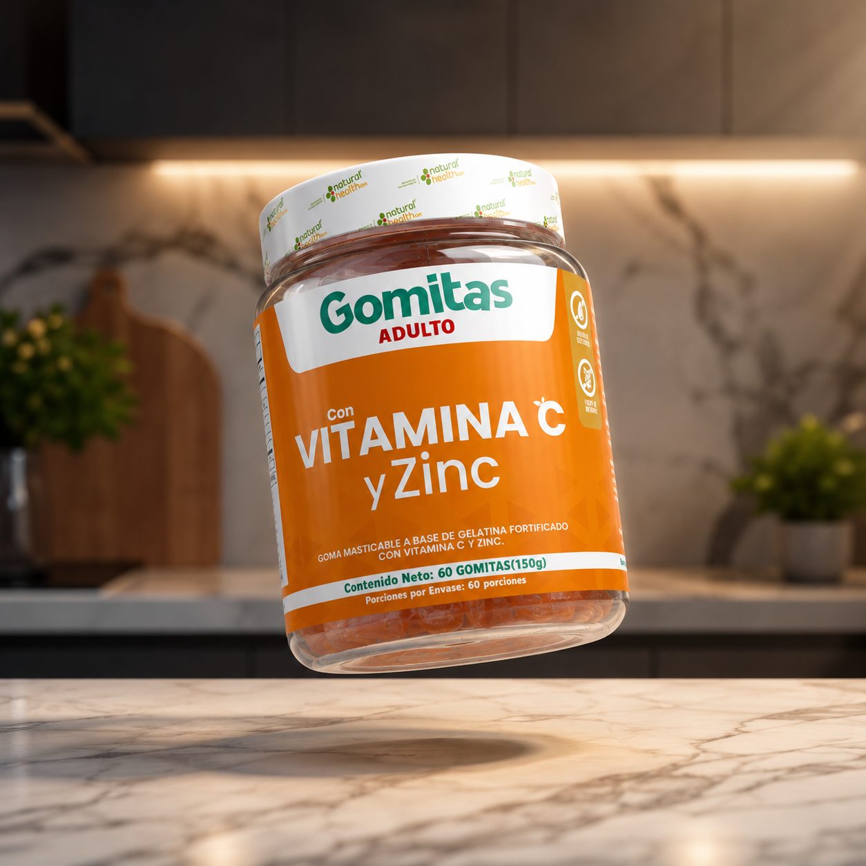 Gomitas con vitamina c + zinc: "Potente escudo para tu sistema inmune"